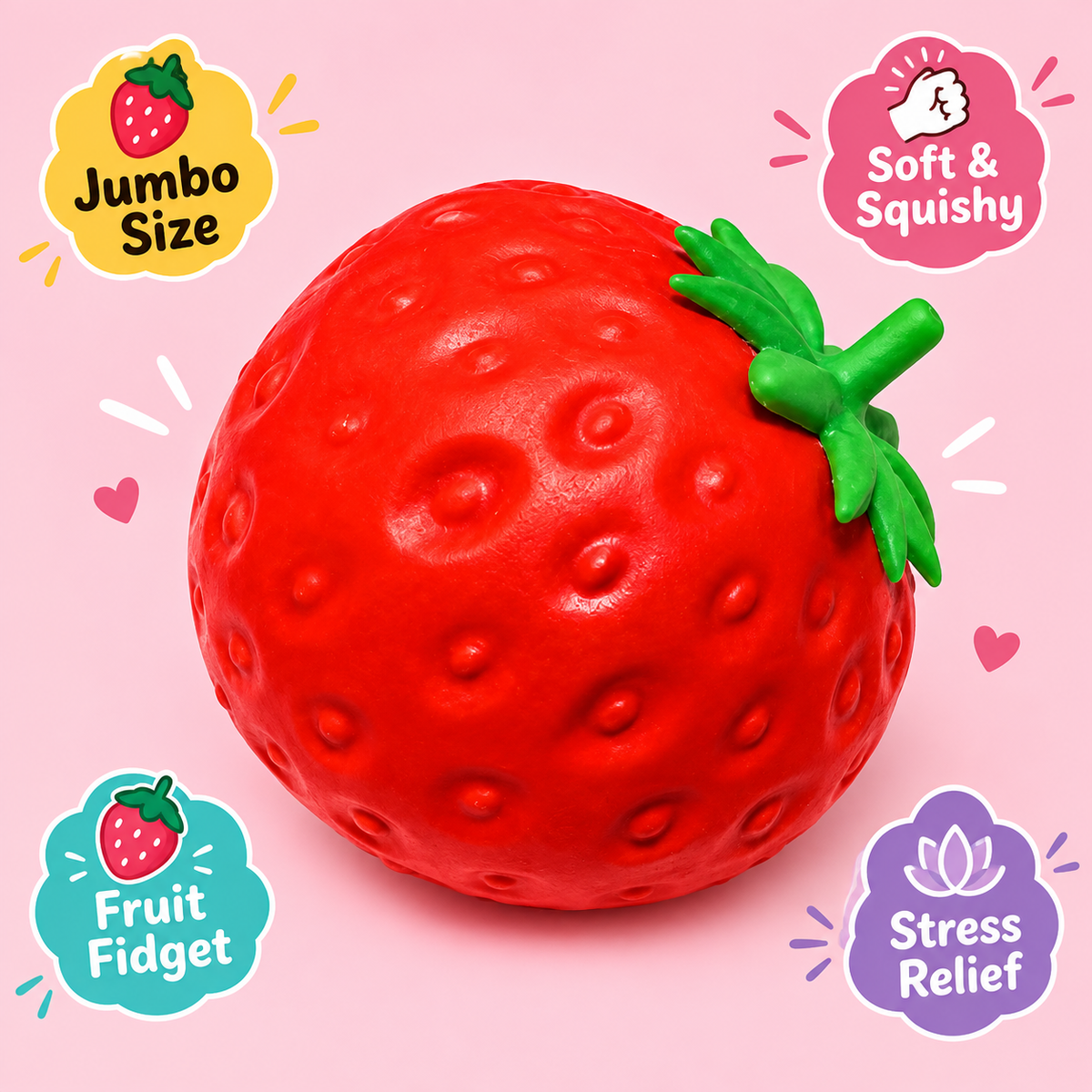 Jumbo Strawberry Squishy