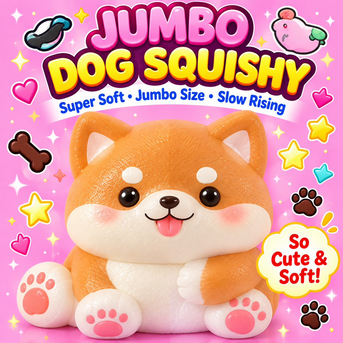 Jumbo Dog Squishy
