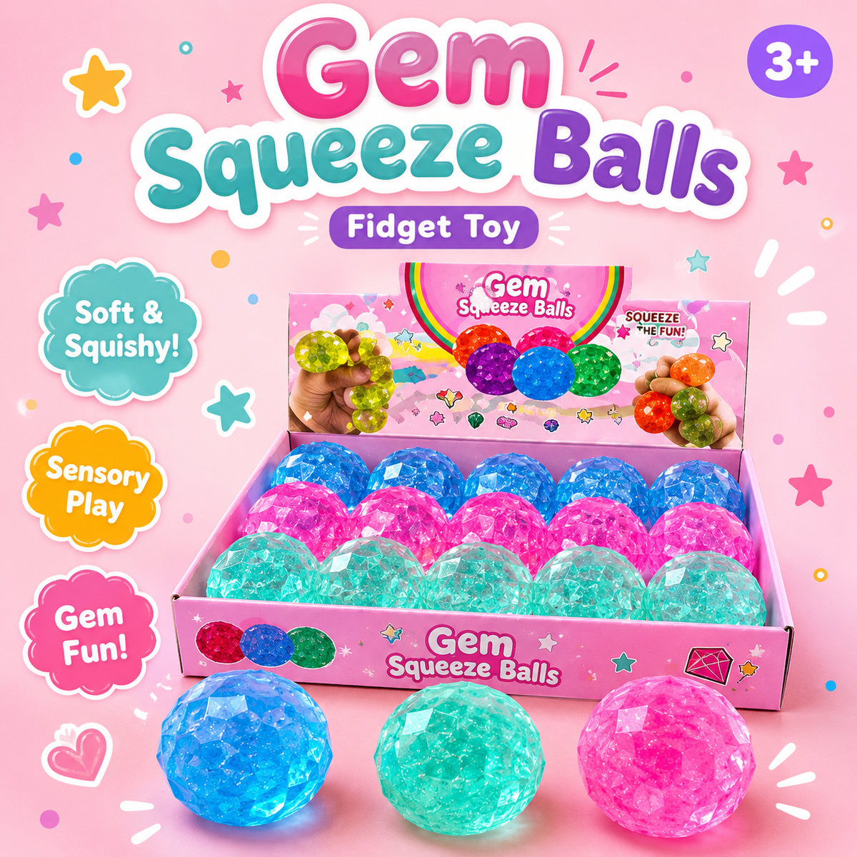Gem Squeeze Balls