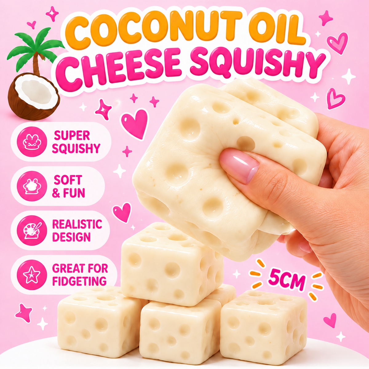 Vaseline/Coconut Oil Cheese 5cm (AIR)