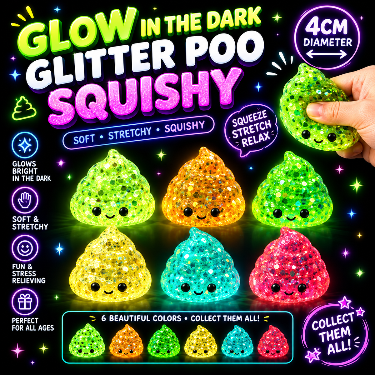 Poo Maltose Glow In Dark