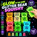 Maltose Glow In Dark Glitter Bear