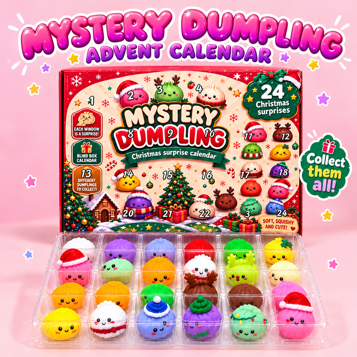 Christmas Mystery Dumpling Squishy