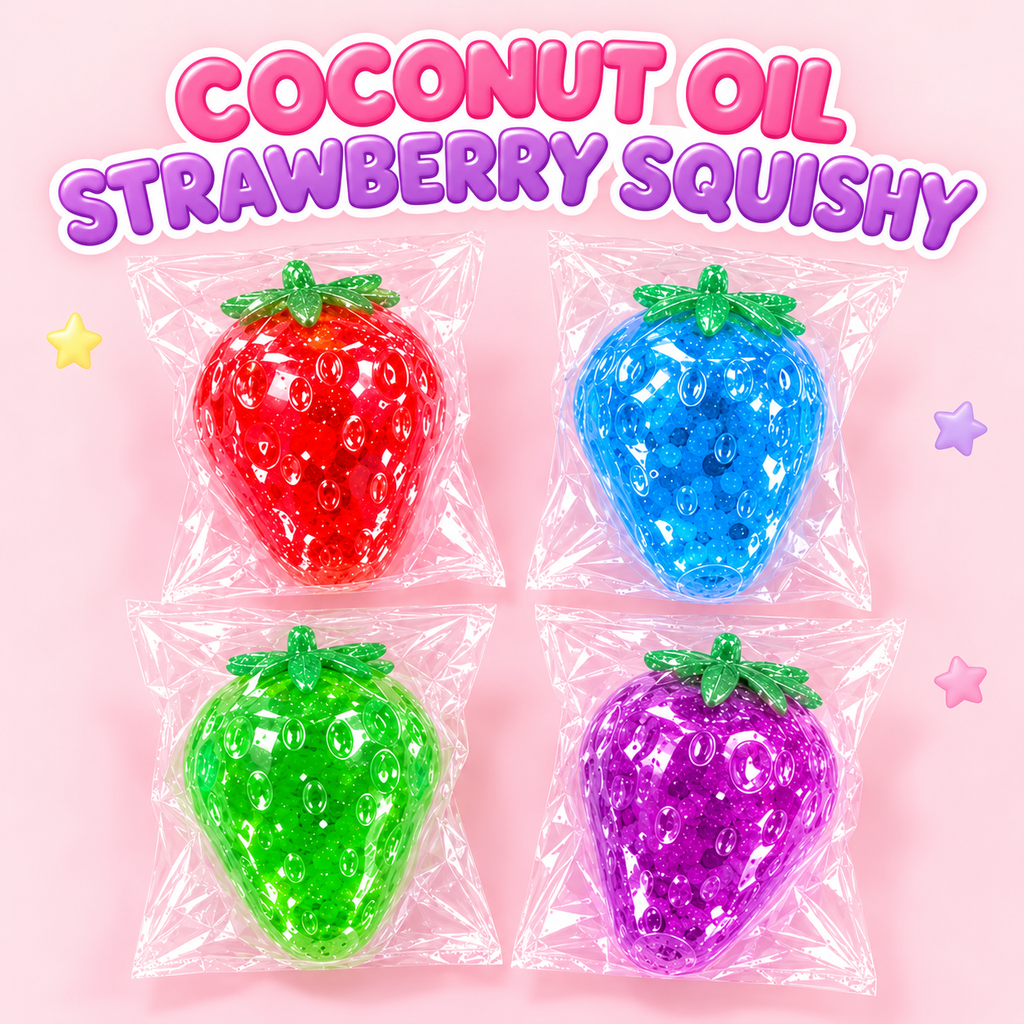 Coconut Oil Strawberry Squishy
