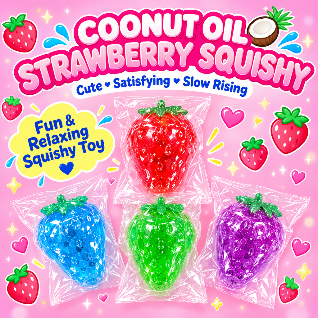 Coconut Oil Strawberry Squishy