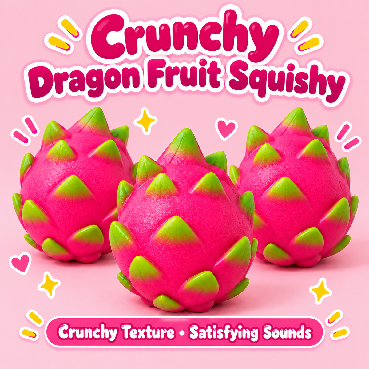 Crunchy Dragon Fruit Squishy
