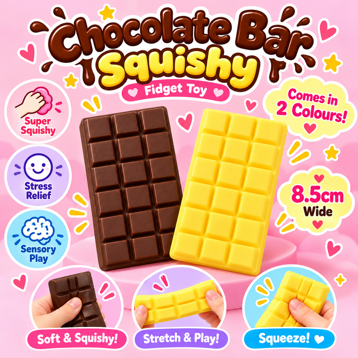 Chocolate Bar Squishy Slow Rising