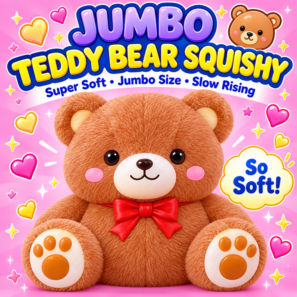 Jumbo Teddy Bear Squishy
