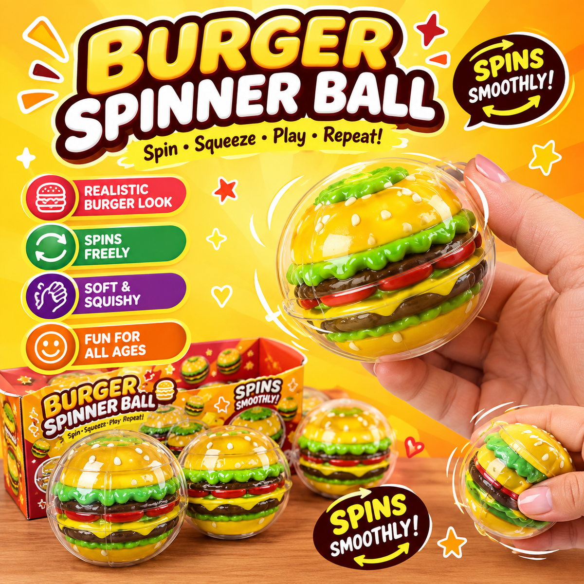 Burger Spinner Rotating Ball