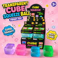 Transparent Cube Squeeze Ball