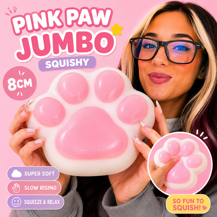 Pink Cat Paw Squishy