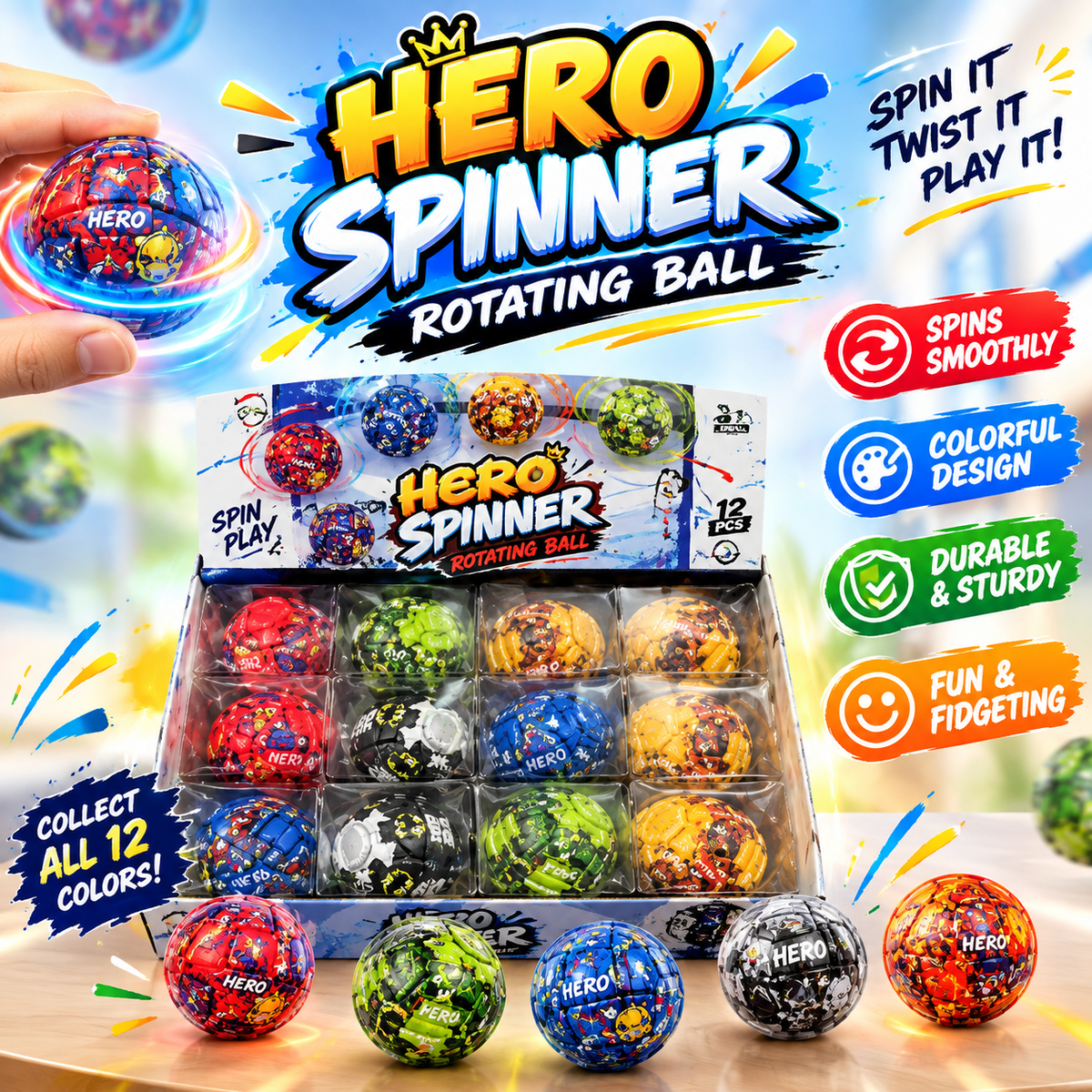 Hero Spinner Rotating Ball