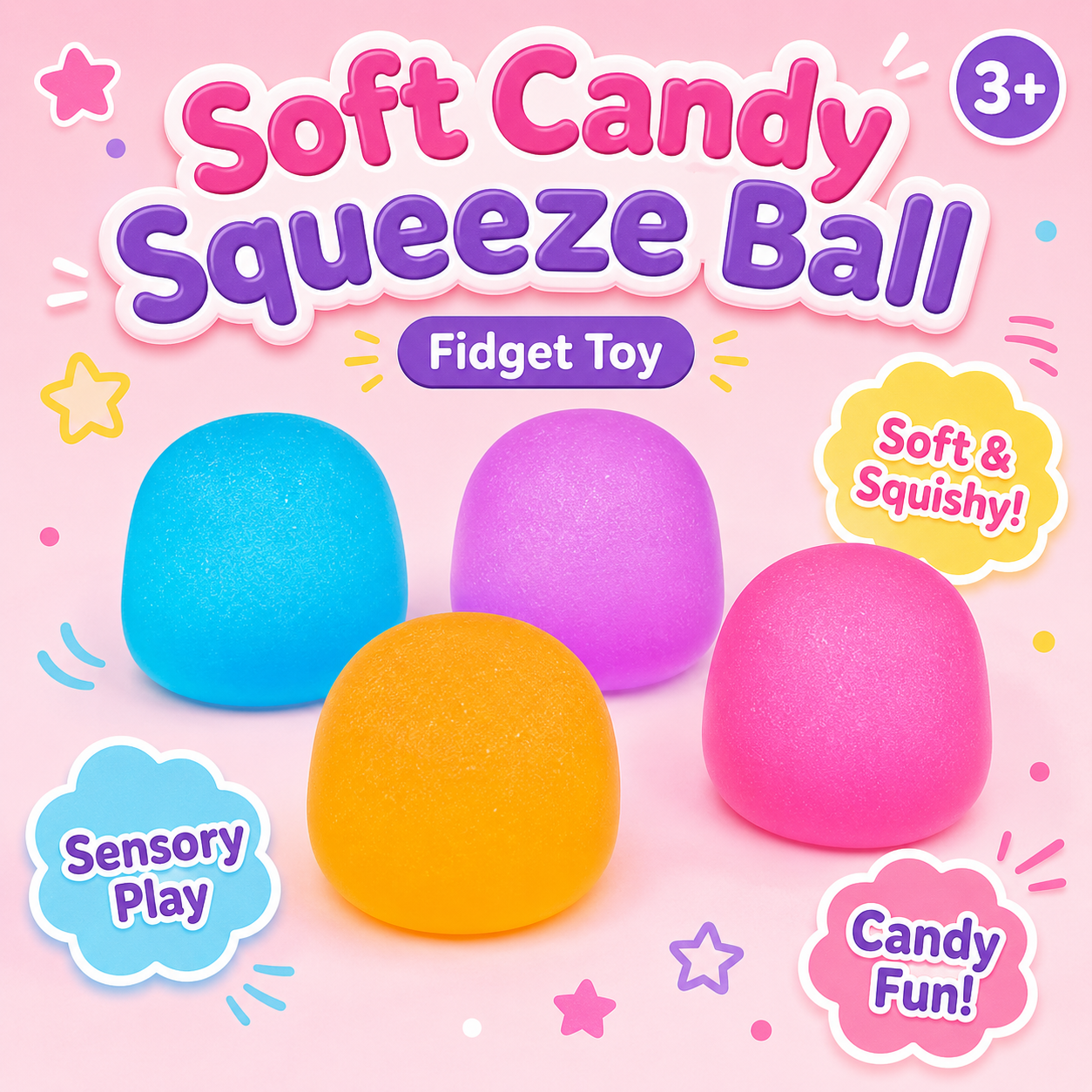 Soft Candy Squeeze Ball
