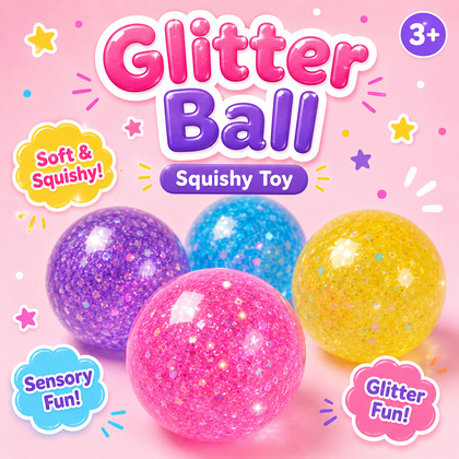 Glitter Ball Squishy Toy