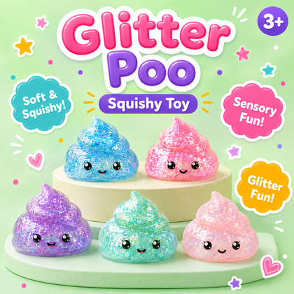 Glitter Poo Squishy Toy