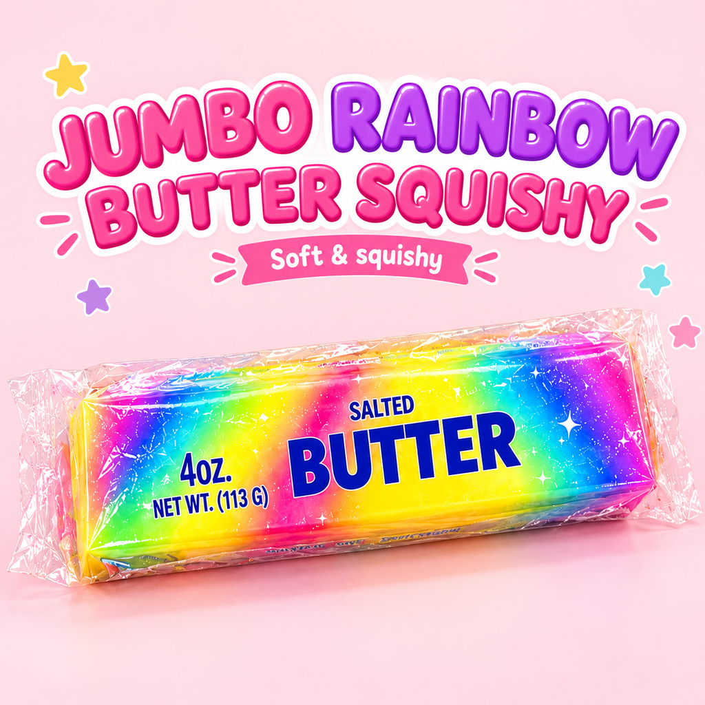 Jumbo Rainbow Butter Squishy