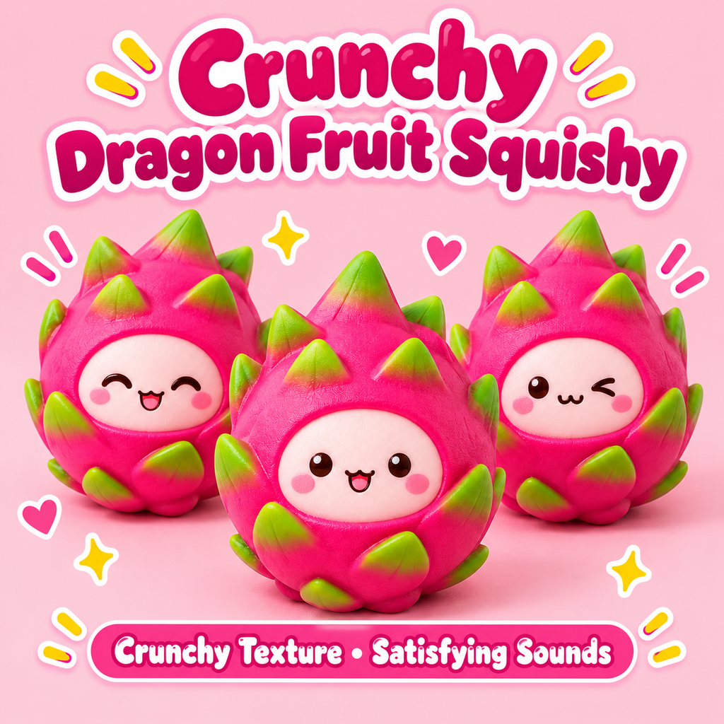 Crunchy Dragon Fruit Squishy